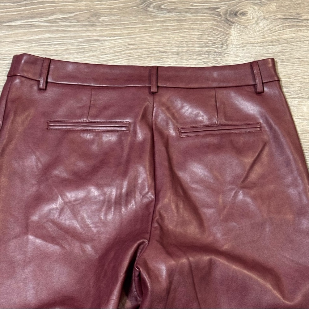 Avec Les Filles faux leather cropped pant wide leg XL - Picture 4 of 11